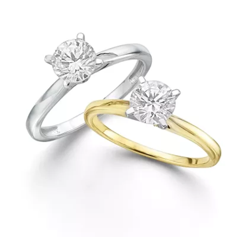 1 CT. Lab-Grown (G / SI2) Diamond Round Solitaire Engagement Ring 10K or 14K Gold