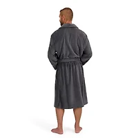 Hanes Mens Fleece Long Sleeve Knee Length Robe