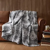Woolrich Alberta Cotton Blend Jacquard Blanket