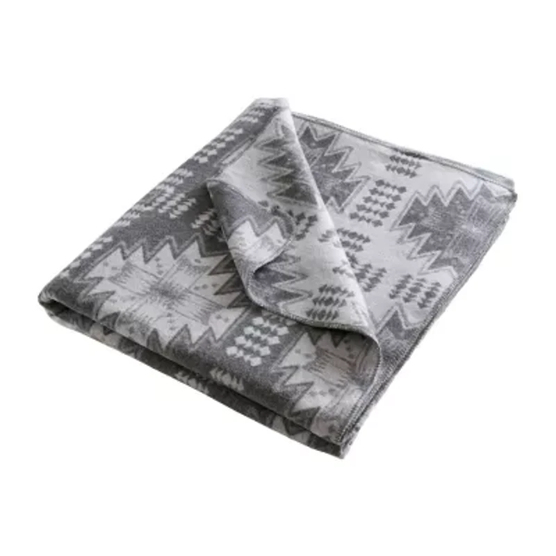 Woolrich Alberta Cotton Blend Jacquard Blanket