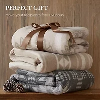 Woolrich Alberta Cotton Blend Jacquard Blanket