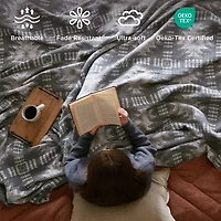 Woolrich Alberta Cotton Blend Jacquard Blanket