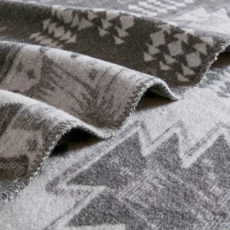 Woolrich Alberta Cotton Blend Jacquard Blanket