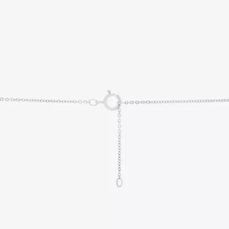 Limited Quantities! Womens 1/2 CT. T.W. Lab Grown White Diamond 10K White Gold Heart 18 Inch Pendant Necklace