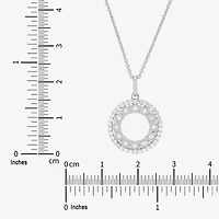 Limited Quantities! Womens 1/3 CT. T.W. Lab Grown White Diamond Sterling Silver Circle 18 Inch Pendant Necklace
