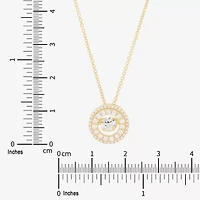 Limited Quantities! Womens 5/8 CT. T.W. Lab Grown White Diamond 14K Gold Over Silver Round 18 Inch Pendant Necklace