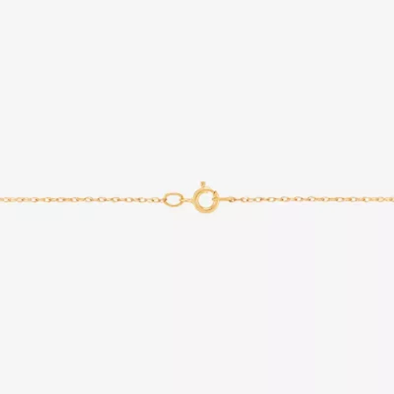 Limited Quantities! Womens Diamond Accent Genuine Purple Amethyst 10K Gold Pear 18 Inch Pendant Necklace