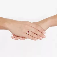 Limited Quantities! Womens 1/2 CT. T.W. Genuine Pink Tourmaline 10K White Gold Cocktail Ring