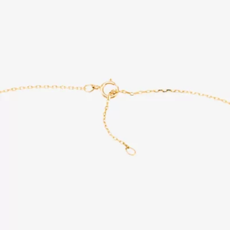 Limited Quantities! Womens 1/10 CT. T.W. Genuine Blue Topaz 10K Gold Circle 17 Inch Pendant Necklace