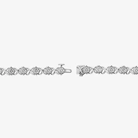 (F,Si2) Womens 4 1/2 CT. T.W. Lab Grown White Diamond 10K Gold 8 Inch Tennis Bracelet