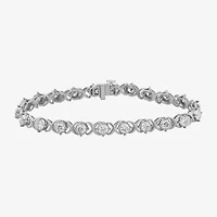 (F,Si2) Womens 4 1/2 CT. T.W. Lab Grown White Diamond 10K Gold 8 Inch Tennis Bracelet