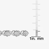 (F,Si2) Womens 4 1/2 CT. T.W. Lab Grown White Diamond 10K Gold 8 Inch Tennis Bracelet