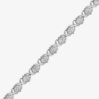 (F,Si2) Womens 4 1/2 CT. T.W. Lab Grown White Diamond 10K Gold 8 Inch Tennis Bracelet