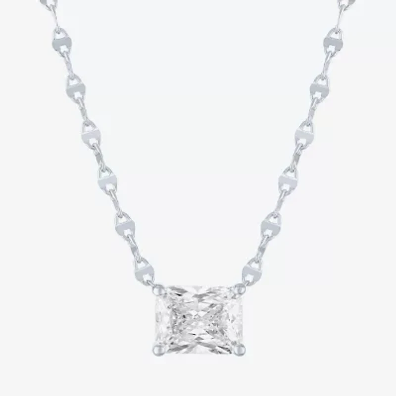 Diamond Addiction (E-F / Vs1-Vs2) Womens 1 CT. T.W. Lab Grown White Diamond 10K White Gold 18 Inch Pendant Necklace