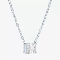 Diamond Addiction (E-F / Vs1-Vs2) Womens 1 CT. T.W. Lab Grown White Diamond 10K White Gold 18 Inch Pendant Necklace