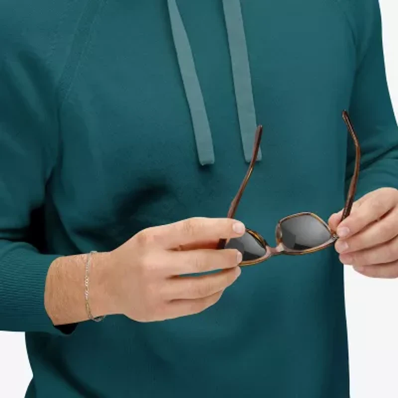 Made in Italy Womens 24K Gold Over Silver 10 Inch Solid Figaro Ankle Bracelet