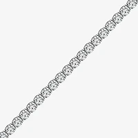 (F, Si2) Womens 2 1/8 Ct. T.W. Lab Grown White Diamond Sterling Silver Round 7.25 Inch Tennis Bracelet