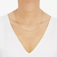 Limited Quantities! Womens 14K Gold 18 Inch Paperclip Chain Necklace