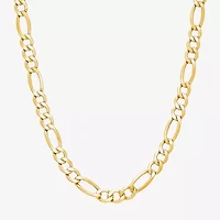 Limited Quantities! Womens 14K Gold 26 Inch Figaro Chain Necklace