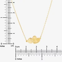 Limited Quantities! Womens 10K Gold Heart 17 Inch Pendant Necklace
