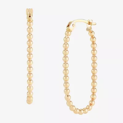 Limited Quantities! Womens 10K Gold 31mm Hoop Earrings