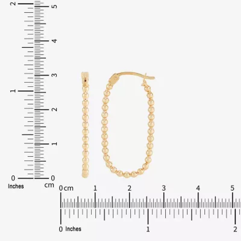 Limited Quantities! Womens 10K Gold 31mm Hoop Earrings