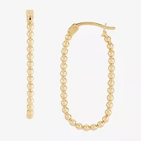 Limited Quantities! Womens 10K Gold 31mm Hoop Earrings