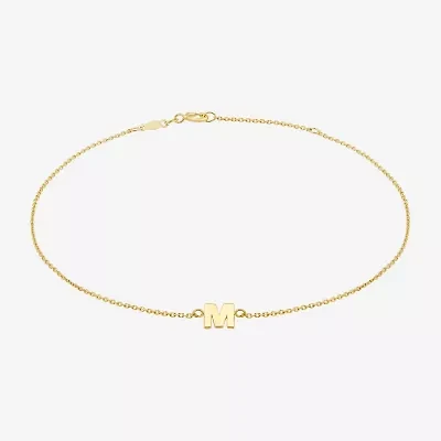 Limited Quantities! Womens 14K Gold 10 Inch Solid Cable Ankle Bracelet