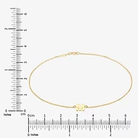 Limited Quantities! Womens 14K Gold 10 Inch Solid Cable Ankle Bracelet