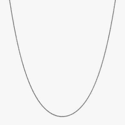 Limited Quantities! Womens 14K White Gold 18 Inch Wheat Chain Necklace