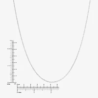 Limited Quantities! Womens 10K White Gold 18 Inch Cable Chain Necklace