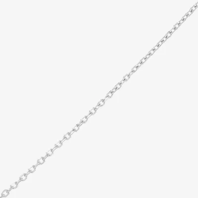 Limited Quantities! Womens 10K White Gold 18 Inch Cable Chain Necklace