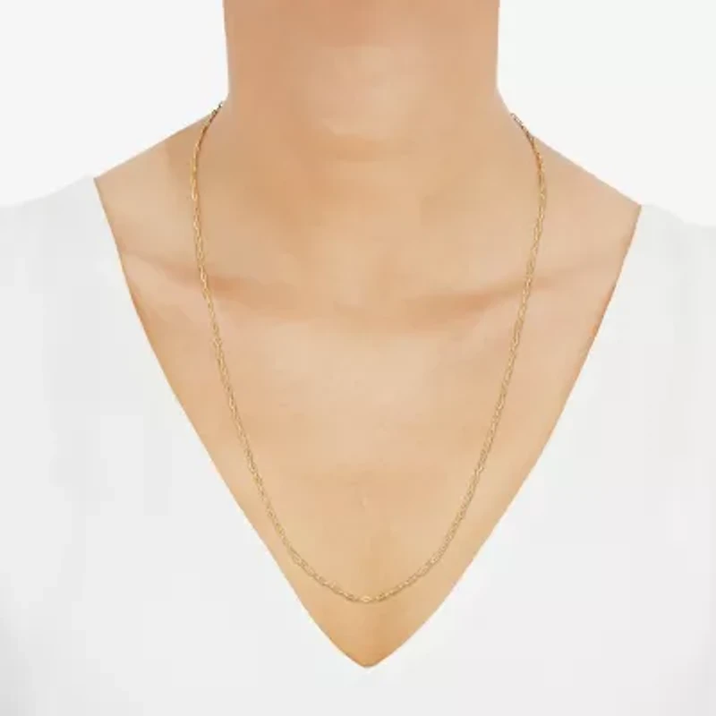 Limited Quantities! Womens 14K Gold 22 Inch Paperclip Chain Necklace