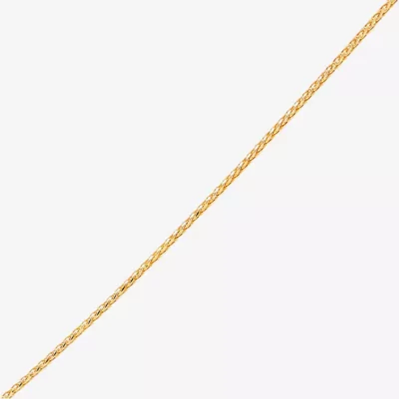 Limited Quantities! Womens 14K Gold 16 Inch Spiga Chain Necklace