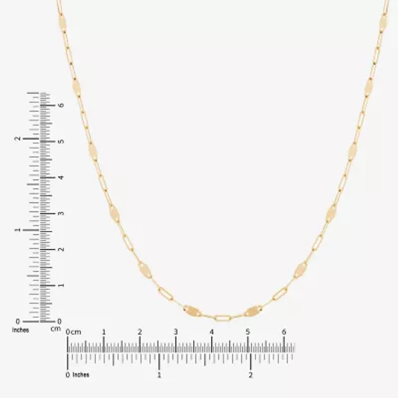 Limited Quantities! Womens 14K Gold 18 Inch Fashion Chain Necklace