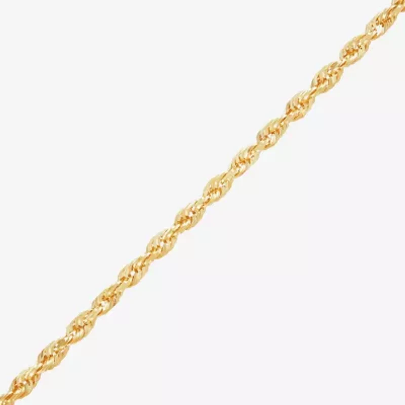 Limited Quantities! Womens 14K Gold Inch Rope Chain Necklace