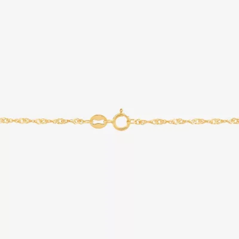 Limited Quantities! Womens 14K Gold 18 Inch Singapore Chain Necklace
