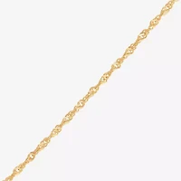 Limited Quantities! Womens 14K Gold 18 Inch Singapore Chain Necklace