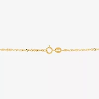 Limited Quantities! Womens 14K Gold 16 Inch Singapore Chain Necklace
