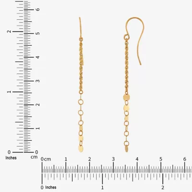 Limited Quantities! Womens 10K Gold Drop Earrings