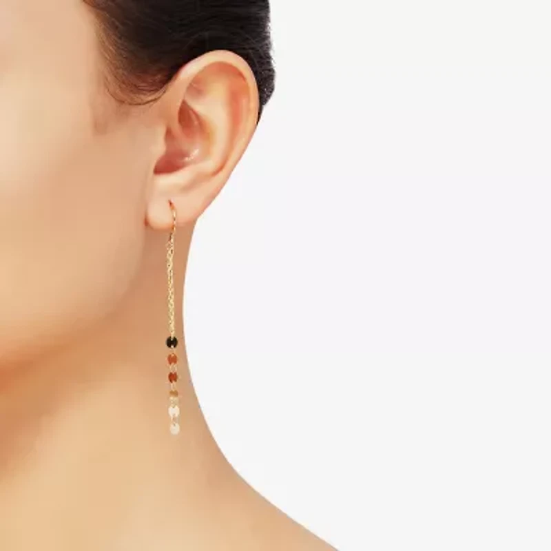 Limited Quantities! Womens 10K Gold Drop Earrings