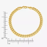 Limited Quantities! Mens 10K Gold 9 1/2 Inch Hollow Cuban Chain Bracelet