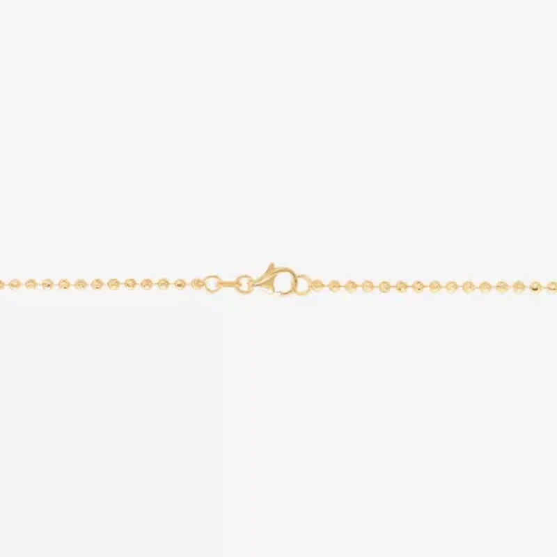 Limited Quantities! Womens 14K Gold 7 Inch Solid Bead Chain Bracelet