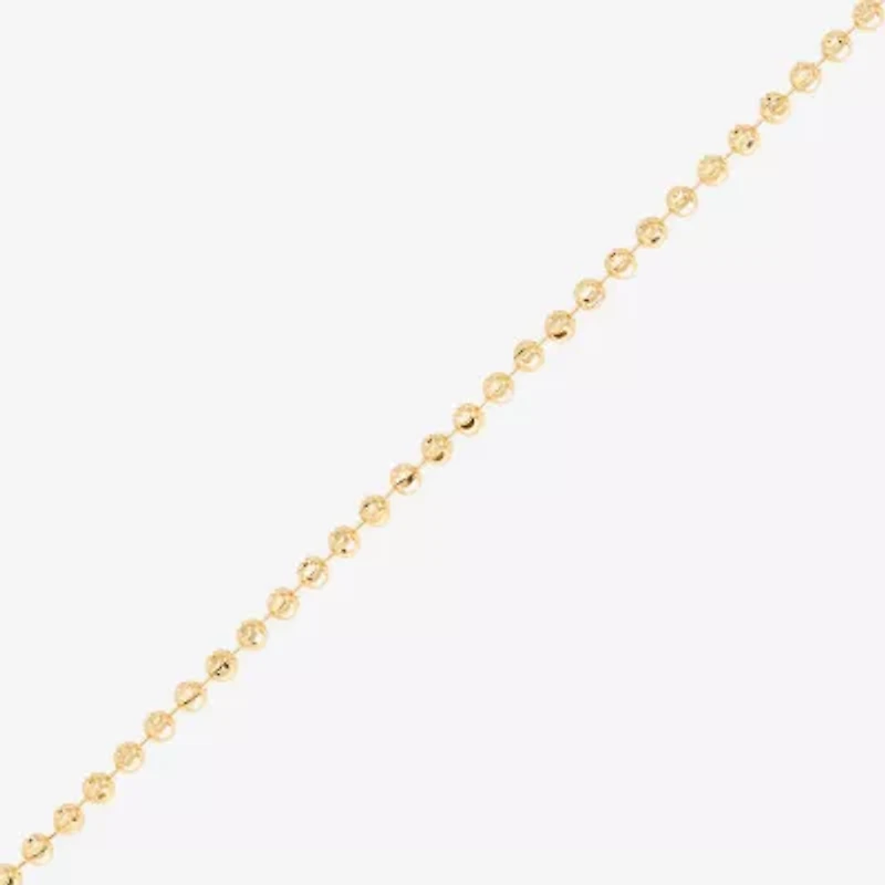 Limited Quantities! Womens 14K Gold 7 Inch Solid Bead Chain Bracelet