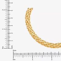 Limited Quantities! Womens 14K Gold 7.5 Inch Hollow Popcorn Chain Bracelet