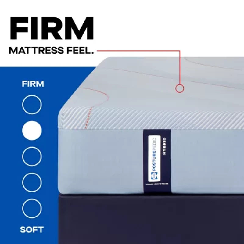 Sealy Posturepedic Greer 12" Hybrid Firm Tight Top - Mattress + Box Spring