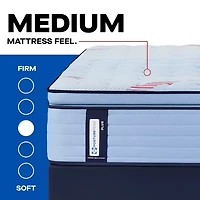 Sealy Posturepedic Indy 15" Medium Pillow Top - Mattress + Box Spring