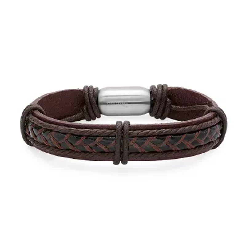 Mens Stainless Steel Strand Bracelet