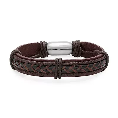 Mens Stainless Steel Strand Bracelet