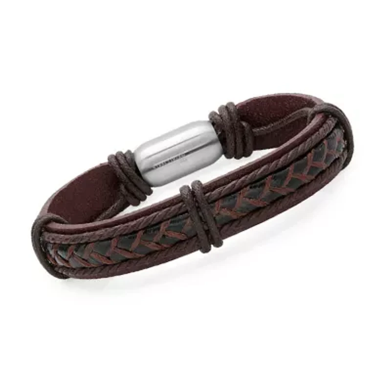 Mens Stainless Steel Strand Bracelet